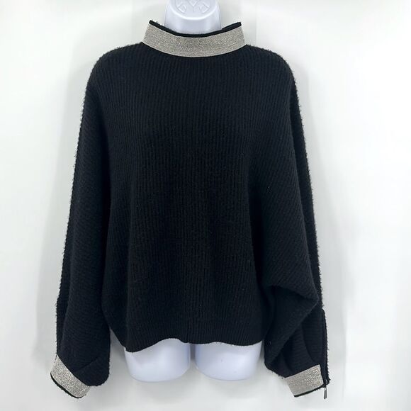 Max & Moi Wool Cashmere Blend Dolman Sleeve Sweater Sz M - Picture 1 of 8